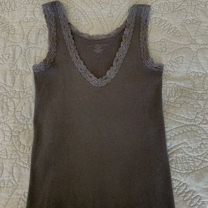 Brandy Melville Ronnie Lace Trim Tank Top